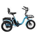 Electric Tricycle E-Trike with IPX7 Display 18*3.0 48V 13AH 350W (peak 525W)