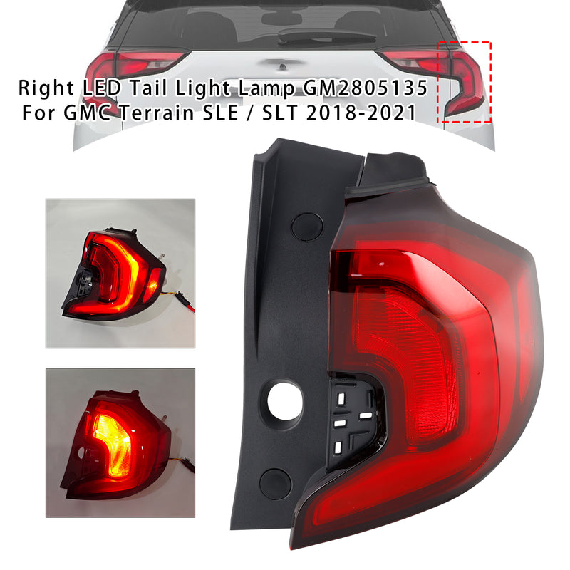 Right LED Tail Light Lamp GM2805135 For GMC Terrain SLE / SLT 2018-2021
