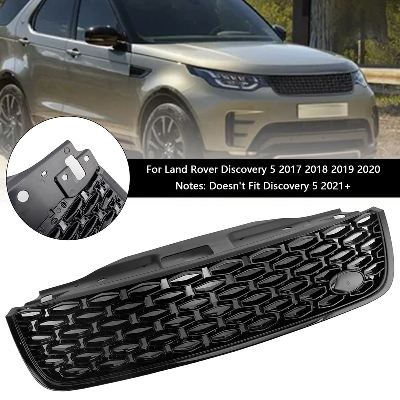 Dynamic Style Front Grille Fit Land Rover Discovery 5 L462 2017-2020 Black