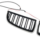 2004-2007 Fit BMW E90 Sedan Wagon 320i Front Kidney Double Slat Grille Black