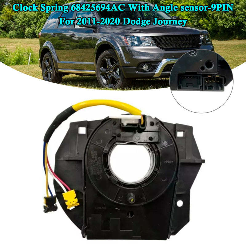 Clock Spring 68425694AC For Dodge Journey 2011-2020 With Angle sensor-9PIN