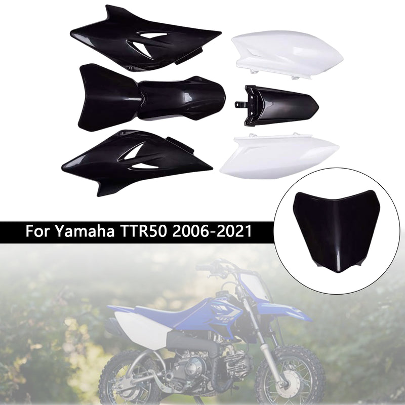 Body Plastic Kit Front Rear Fender Fairing For Yamaha TTR50 2006-2021