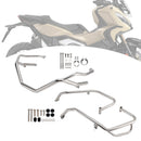 2025+ Honda X-Adv 750 Upper Lower Kit Engine Guard Frame Crash Bar Silver