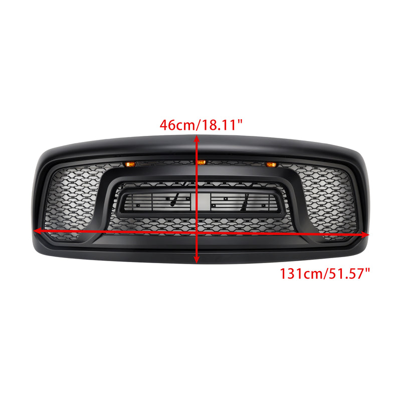 Front Bumper Grill Grille Fit Dodge RAM 1500/2500/3500 2002-2005 Rebel Style