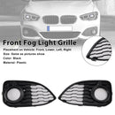 2PCS Fog Light Cover Grille Fit BMW 1 Series F20 F21 LCI M-Sport 2015-2019