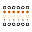 6PCS Fuel Injector O-Ring Filter Seal Fit Audi 80 90 100 A4 A6 A8 2.4 2.6 2.8