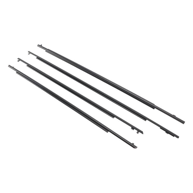 4PCS Door Glass Belt Outer Molding Weatherstrip For Toyota Prius 2010-2015