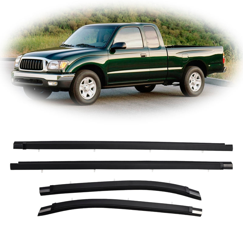 Toyota Tacoma 2000-2004 4pcs Front Door Window Belt Weatherstrip