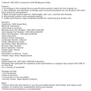 4 Barrel 1905 AVS2 Carburetor 650CFM Manual Choke