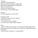 Radiator Fan Control Module For Kia Optima 2.4L 2016-2019 25385D5200