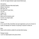 12V LED Turn Signal Indicator Light 8mm Universal Motorcycle For Suzuki