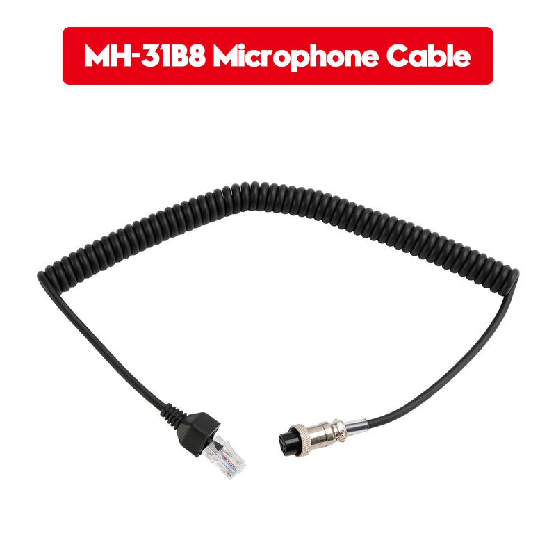 MH-31B8 Microphone Cable For Yaesu FT847 FT920 FT950 Intercom Microphone Cable