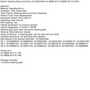 Electric Steering Rack and Pinion 32105A24384 For BMW X5 F15 BMW X6 F16 EPS