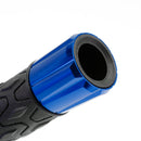 7/8"/22Mm Motorcycle Handle Bar Cnc Grips Universal Red For Motorcycle Scooter Silver