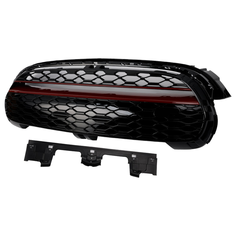 GP-Style Gloss Black Red Trim Front Grille Fit Mini Cooper F55 F56 F57 2014-2021