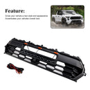 Black Front Bumper Grille Grill Fit Toyota Tacoma 2024+ With Led & Light Bar
