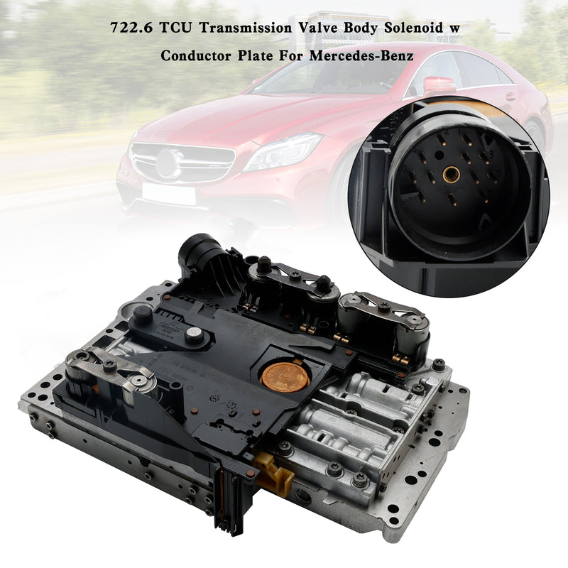 SL65 AMG 2005-2007 / SLK320 2001-2004 722.6 TCU Transmission Valve Body Solenoid w/Conductor Plate Mercedes-Benz