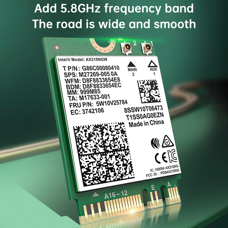 AX210 Module 5374Mbps High-Speed Wireless Gigabit Network Card Supports WIFI6
