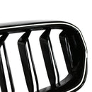 2021-2024 Fit BMW 5 Series G30 G38 Gloss Black Front Kidney Grille Double Slat