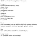12V LED Turn Signal Indicator Light 8mm Universal Motorcycle For Kawasaki