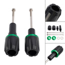 Cnc Anti-Crash Frame Sliders Protector Green For Kawasaki Ninja 650 2017-2023