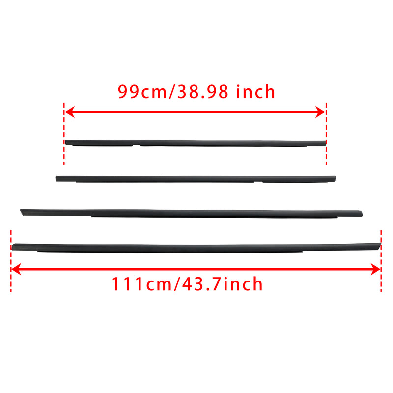 Honda Civic 2001-2005 4pcs Weatherstrip Window Seal 72410S5A003