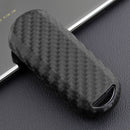 Leather Silicone Car Key Case Cover With Buckle For Mazda