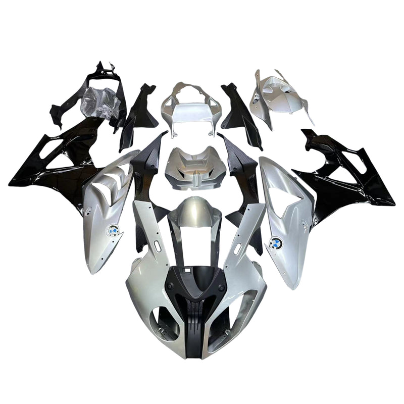 Fit For BMW S1000RR 2009-2014 Silver Metallic Bodywork Fairing ABS Injection Molding 2