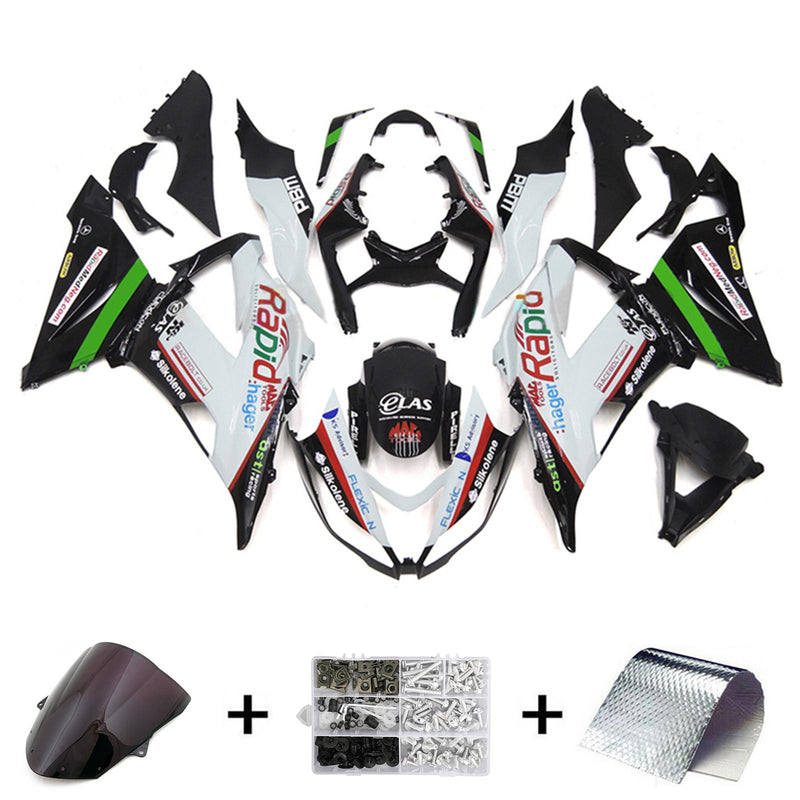 Amotopart Kawasaki ZX6R 636 2013-2018 Fairing Kit Bodywork Plastic ABS