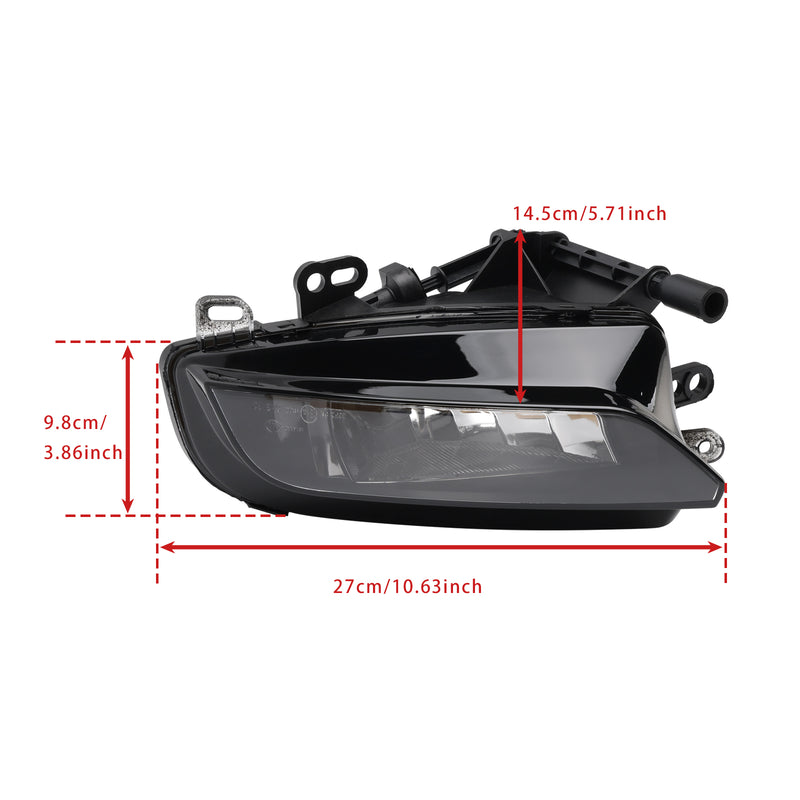 Pair Front Fog Light Lamps With Bulbs For Audi A3 Sportback 8V0941700C 2015-2016