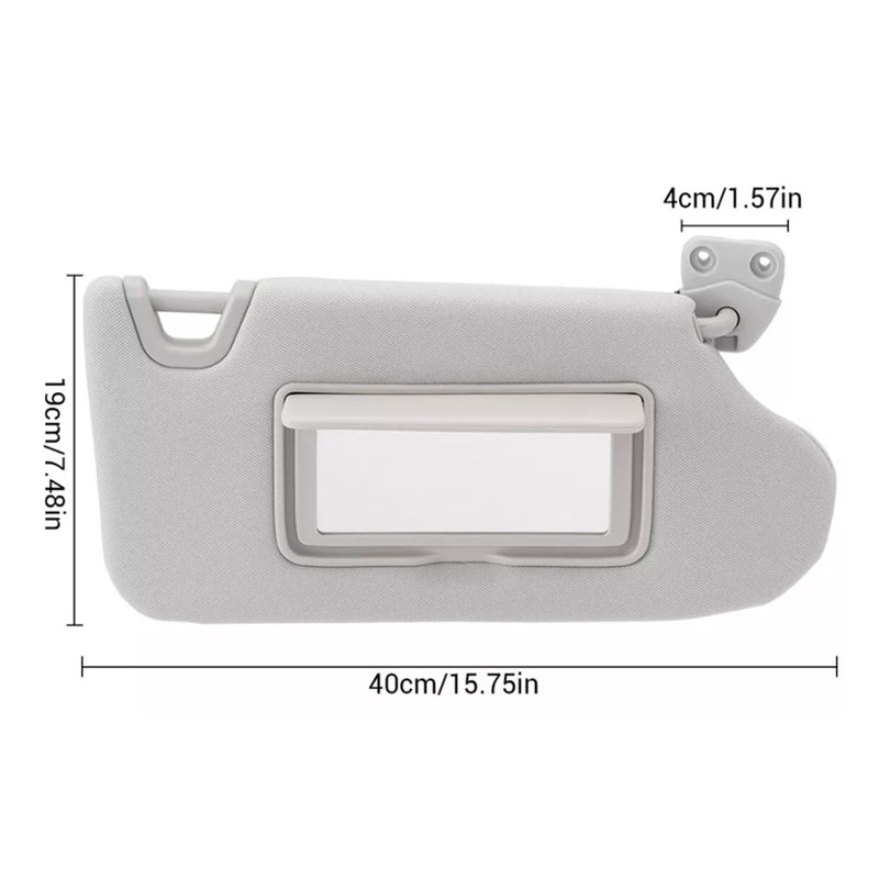 Gray Right Side Sun Visor 964003TA2A For Nissan Altima 2013-2018