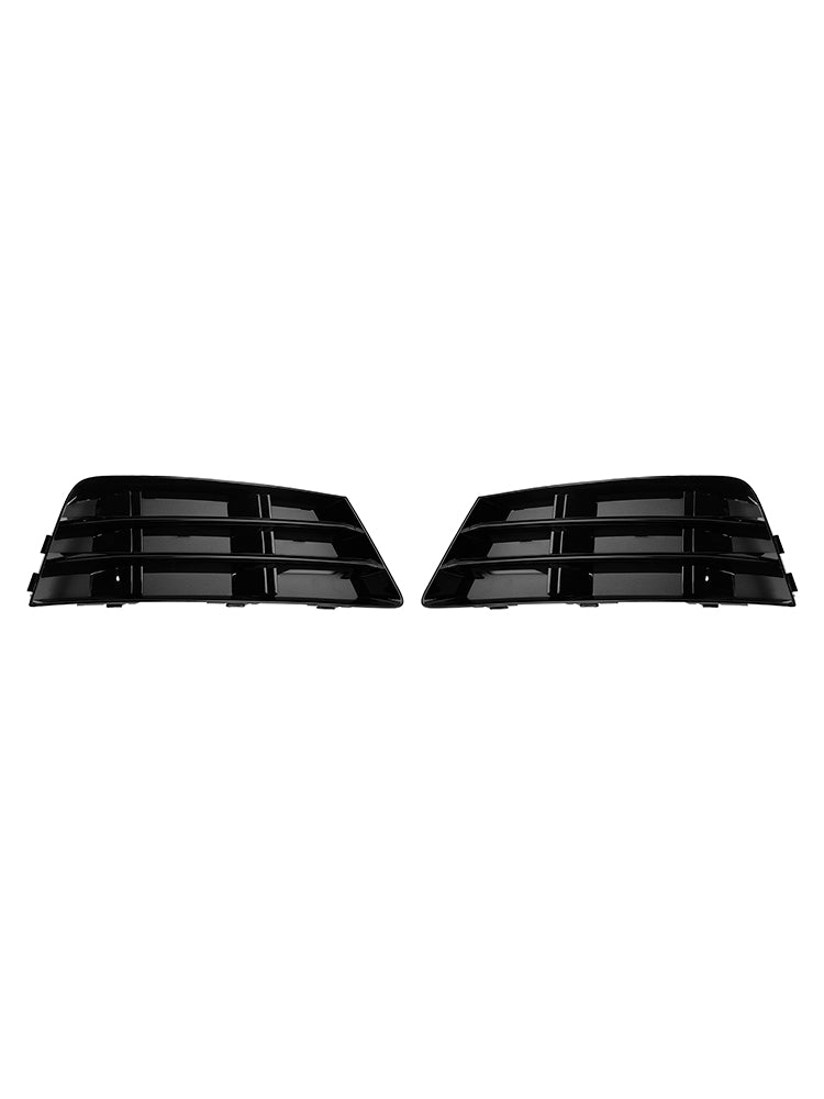 2PCS Front Fog Light Grill Lower Bumper Grille Fit AUDI A4 B9 2016-2018
