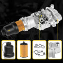 Engine Oil Cooler Oil Filter Assembly For VW Jetta GTI Passat Eos 2.0L 2006-2008