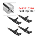 4Pcs Fuel Injector For Opel Citroen Ford FIAT Fiesta Peugeot 1.6 HDi 0445110340