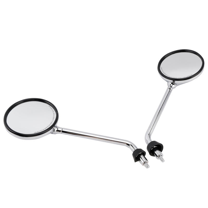 Rear View Mirror Chrome M8 left & right For Vespa LX50 LX 50 LX125 LX150 2T 4T