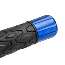 7/8"/22Mm Motorcycle Handle Bar Cnc Grips Universal Red For Motorcycle Scooter Silver