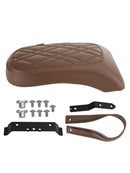 Rear Seat Passenger Cushion Flat Pu Brown Grid For Bmw R18 Bikes 2020-2022 2021