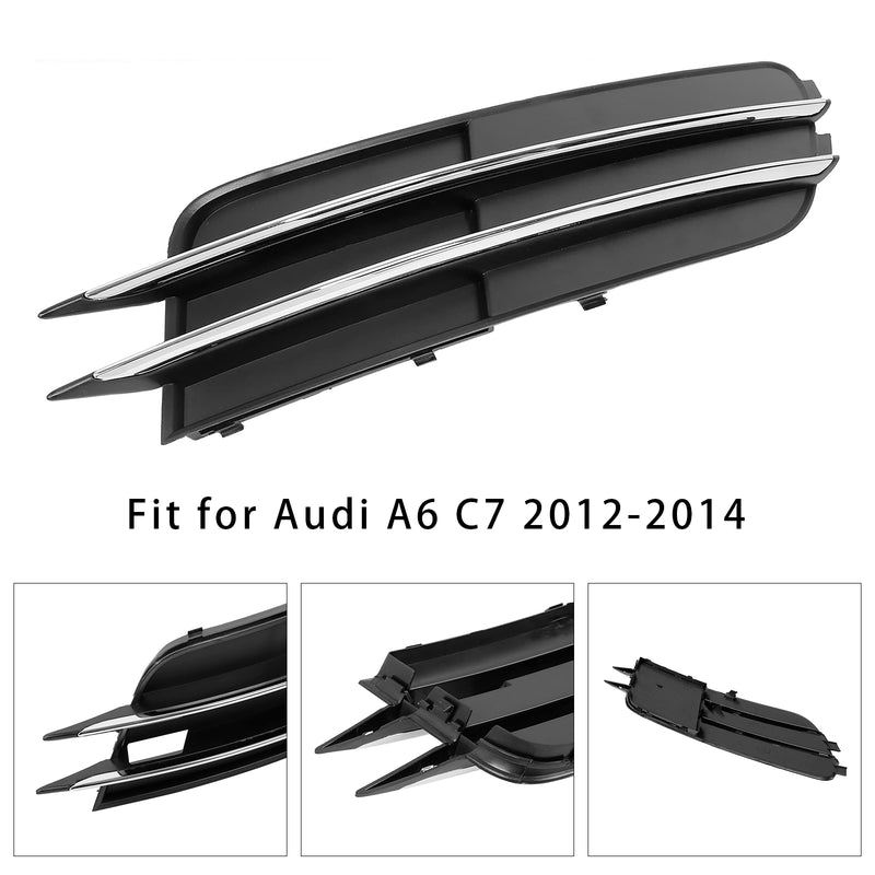 Front Right Side Bumper Grille Fog Light Grill 4G0807682 For Audi A6 C7 2012-14