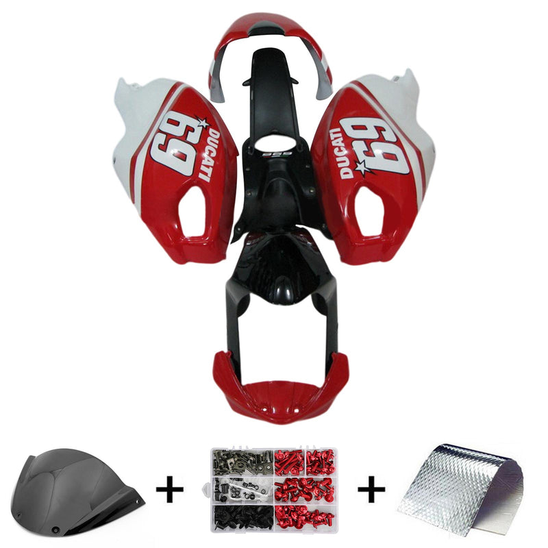 Amotopart Ducati Monster 696 796 1100 S EVO all years Fairing Kit Bodywork