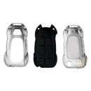 Audi A1 A3 S3 Leather Alloy Zinc Car Key Silvery Case Cover