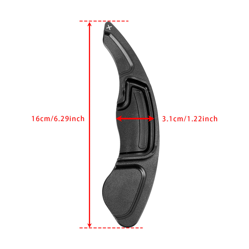 Steering Wheel Paddle Shifter Extension For Acura MDX RDX TLX Aluminium Black