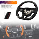 Carbon Fiber Heated Steering Wheel Fit Dodge Charger Challenger 2015-2023