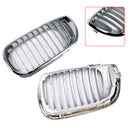 Front Kidney Hood Grille Grill For BMW E46 3 Series 4 Door 2002-2005 Chrome