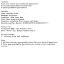 Honeycomb Front Bumper Fog Light Grille Fit Audi TT MK2 S-Line TTS 2011-14