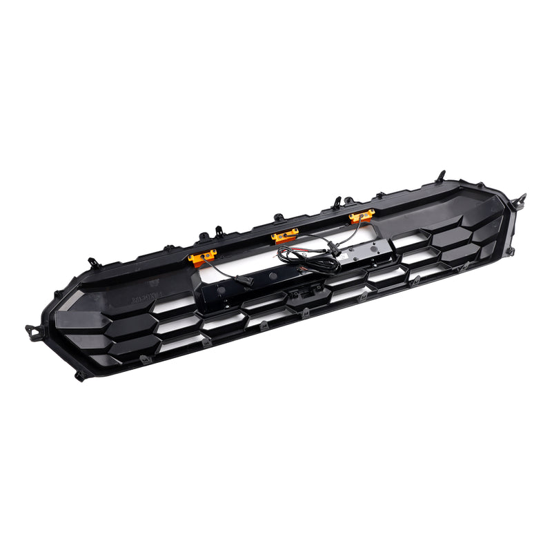Black Front Bumper Grille Grill Fit Toyota Tacoma 2024+ With Led & Light Bar