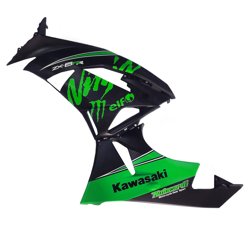 Amotopart Kawasaki ZX6R 636 2009-2012 Fairing Kit Bodywork Plastic ABS