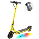 8.5" Electric Scooter for Adult Folding Electric Scooter with 350W Motor 21 MPH Max Speed 25 Miles Long-Range and Deck Lights Yellow