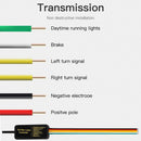 Car Tail Streamer Lamp Carbon Fiber LED Light Rear Wing Spoiler Lip Brake Trunk Red 1.3M