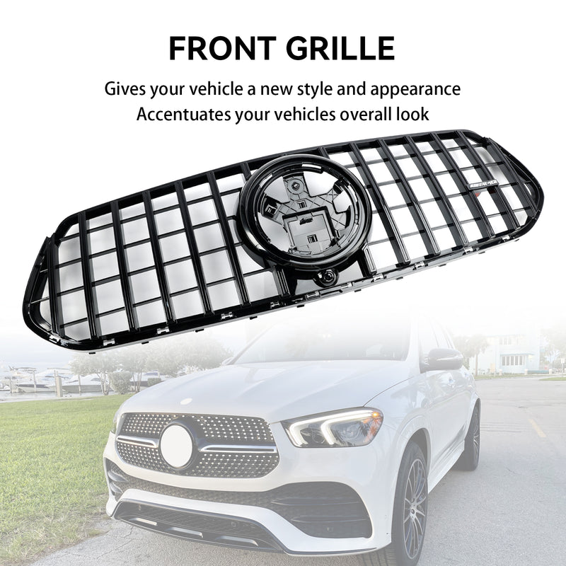 Front Bumper Grill Grille Fit Mercedes Benz GLE-Class C167 V167 2019-2023