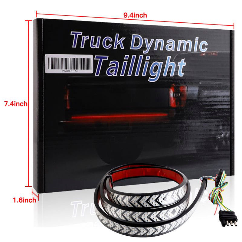 Car Truck LED TailLight Strip Turn Signal Lamp Flowing Dynamic Arrowhead 1 meters